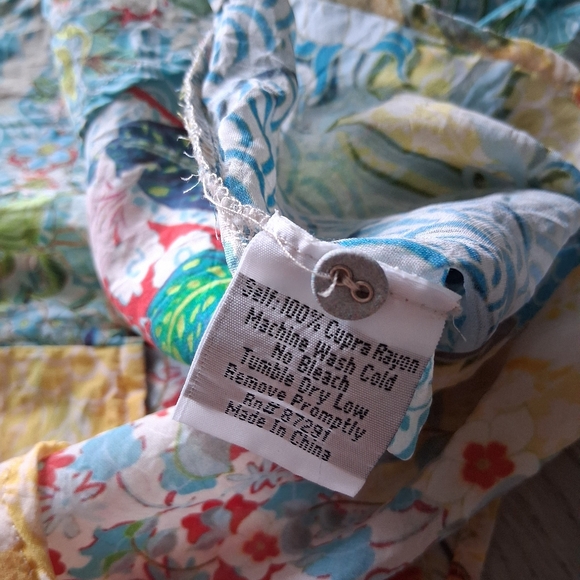 Johnny Was Milla Long Sleeve Floral Patchwork Blouse - Picture 10 of 16